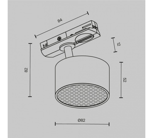 Светильник на штанге Maytoni TR225-1-GX53-B