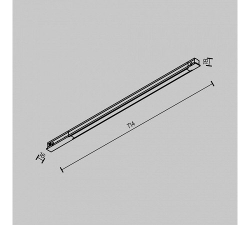 Накладной светильник Maytoni Technical Basis TR231-2-15W4K-B