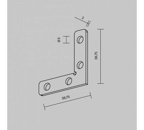 Крепление для трека Maytoni Accessories for tracks Exility TRA034D-CL-42S