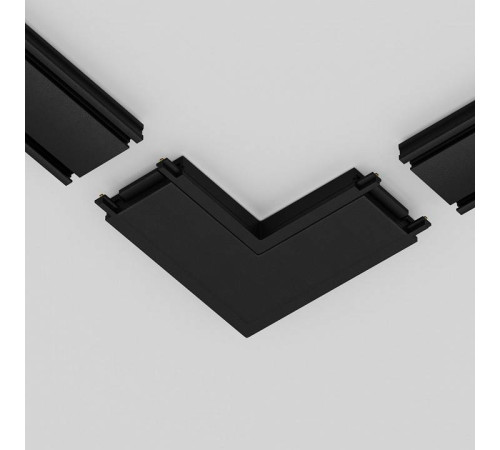 Соединитель угловой L-образный для треков накладных Maytoni Accessories for tracks Radity TRA084CL-11B