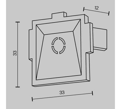 Заглушка для трека Maytoni Accessories for tracks Radity TRA084EC-12B