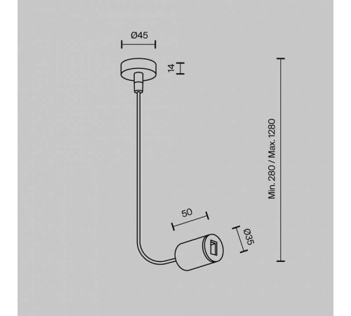 Токопровод концевой Maytoni Accessories for tracks Flarity TRA154C-SB1-BS