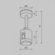 Крепление для трека Maytoni TRA156C-IPC1-PT