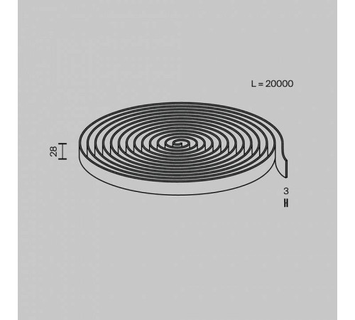 Трек-ремень Maytoni Conductive textile tape Parity TRX130-1.20LG