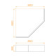 Экран для поддона RGW NT/STYLE 80x80 см 16230413-80