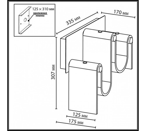 Накладной светильник Odeon Light Flow 5105/16WL