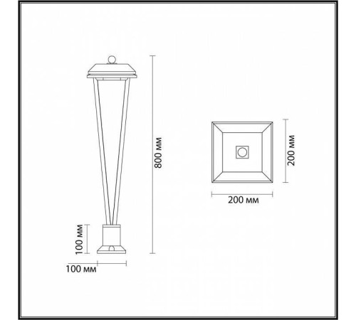 Наземный низкий светильник Odeon Light Bearitz 6655/12GL3