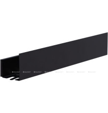 Полка Aquanet Магнум Н 700х120х100 мм с крючками черный матовый 00341534