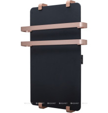 Полотенцесушитель Allen Brau INFINITY 1000х440 мм черный матовый с рейлингом 2.0 и креплением медь браш 00325630