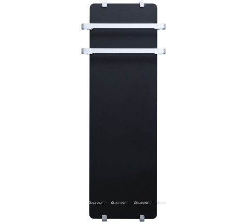 Полотенцесушитель Allen Brau INFINITY 1200х440 мм черный матовый с рейлингом 2.0 и креплением серебро браш 00325624