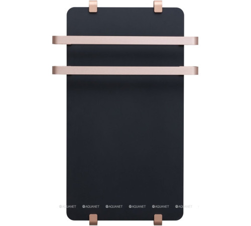 Полотенцесушитель водяной Allen Brau INFINITY 800х440 мм черный матовый с рейлингом 2.0 медь браш 00325629