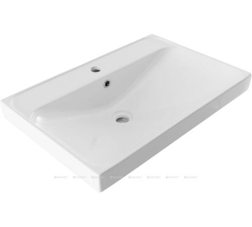 Комплект 1 Раковина керамическая накладная Aquanet Flash 710x465x195 мм 00333267