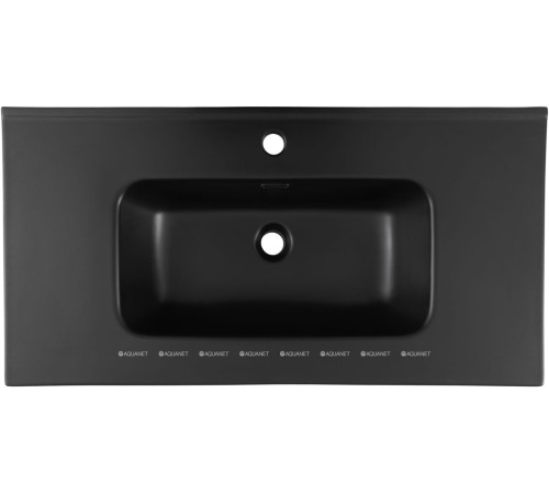 Раковина-столешница Aquanet Flat 90 черный матовый 00329256