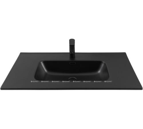 Раковина-столешница Aquanet Flat 90 черный матовый 00329256
