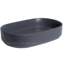 Раковина накладная Allen Brau Fantasy Oval 550х360 мм антрацит 4.11022.AN