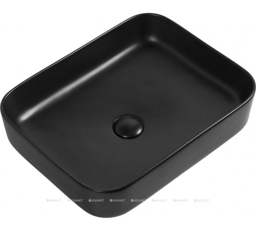 Раковина накладная Aquanet SOUL-1-MB 500x400x135 мм черный матовый SOUL-1-MB
