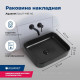 Раковина накладная Aquanet SOUL-1-MB 500x400x135 мм черный матовый SOUL-1-MB