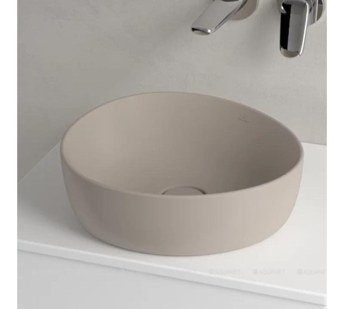 Раковина накладная Villeroy & Boch Antao 400x395x145 мм цвет Almond 4A7240AM