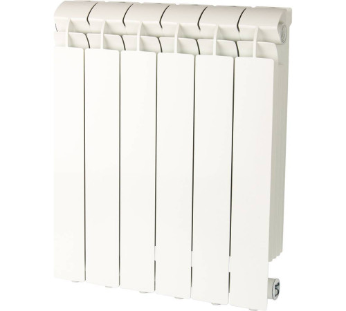 Радиатор алюминиевый Global VOX-R 500 6 секций боковое подключение белый RAL 9010 VX05001006