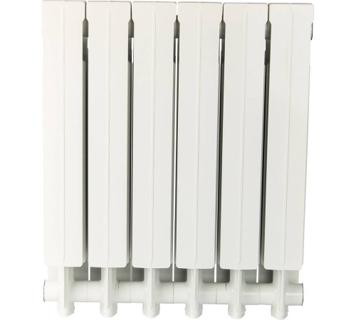 Радиатор алюминиевый Global VOX-R 500 6 секций боковое подключение белый RAL 9010 VX05001006