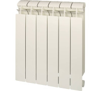 Радиатор биметаллический Global STYLE PLUS 500 6 секций боковое подключение белый RAL 9010 STP05001006