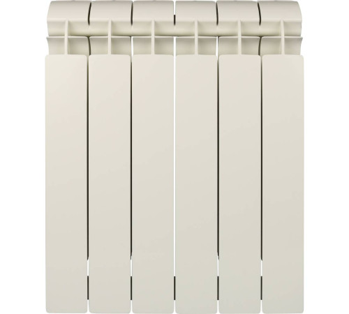 Радиатор биметаллический Global STYLE PLUS 500 6 секций боковое подключение белый RAL 9010 STP05001006