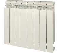 Радиатор биметаллический Global STYLE PLUS 500 8 секций боковое подключение белый RAL 9010 STP05001008