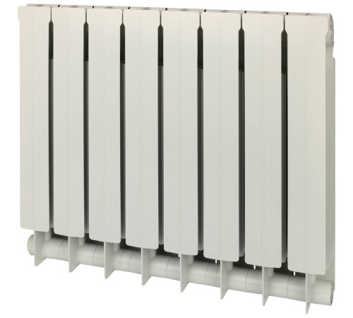 Радиатор биметаллический Global STYLE PLUS 500 8 секций боковое подключение белый RAL 9010 STP05001008