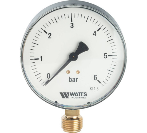 Манометр радиальный Watts F+R200 (MDR) 100 мм 1/2 6 бар 10008077