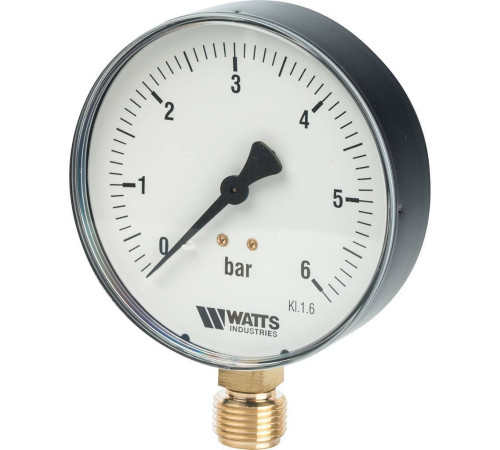Манометр радиальный Watts F+R200 (MDR) 100 мм 1/2 6 бар 10008077