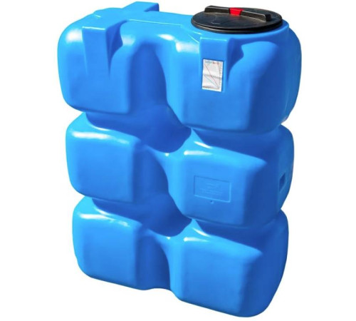 Бак для воды АНИОН Танк 1000 л с фланцем, крышкой с клапанами и сливом Т1000ФК2З