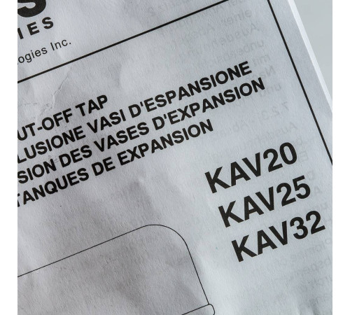 Присоединительная арматура Watts KAV 3/4 x 3/4 для расширительного бака 10017947