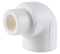 Угольник 90° Kalde 25 мм внутренний/наружный полипропиленовый белый 3212-elt-250000