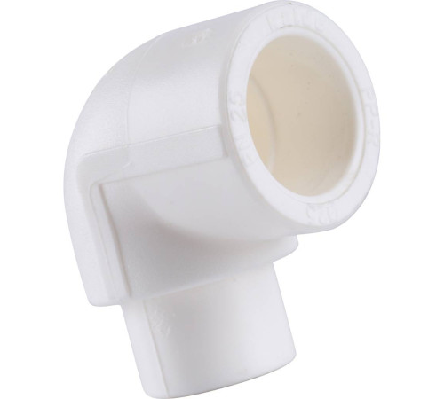 Угольник 90° Kalde 25 мм внутренний/наружный полипропиленовый белый 3212-elt-250000