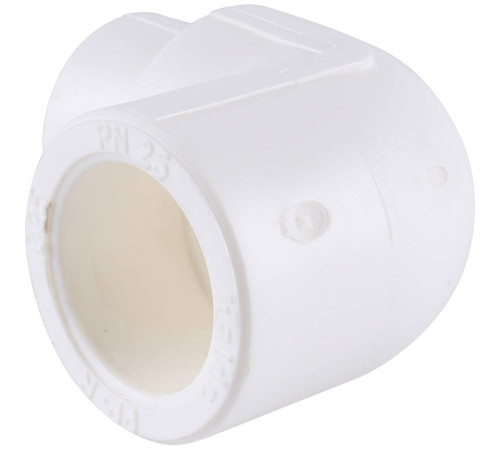 Угольник 90° Kalde 25 мм внутренний/наружный полипропиленовый белый 3212-elt-250000