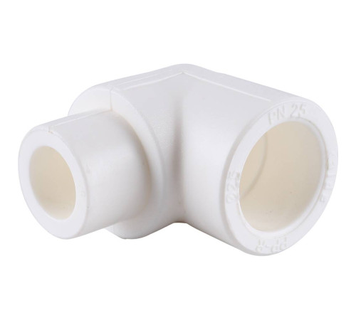 Угольник 90° Kalde 25 мм внутренний/наружный полипропиленовый белый 3212-elt-250000