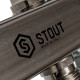Коллектор для радиаторной разводки STOUT 6 выходов нержавеющая сталь SMS 0923 000006