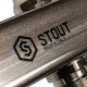 Коллектор для радиаторной разводки STOUT 7 выходов нержавеющая сталь SMS 0923 000007