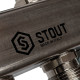 Коллекторная группа из нержавеющей стали STOUT для радиаторной разводки 10 выходов SMS 0923 000010