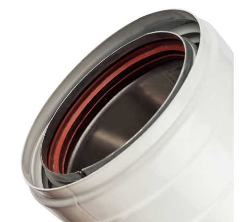 Отвод дымохода STOUT 90° утепленный DN 80 п/м SCA-0080-800090