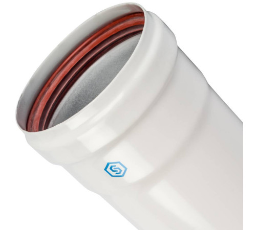 Труба дымохода STOUT DN 80 500 мм утепленная SCA-0080-800500