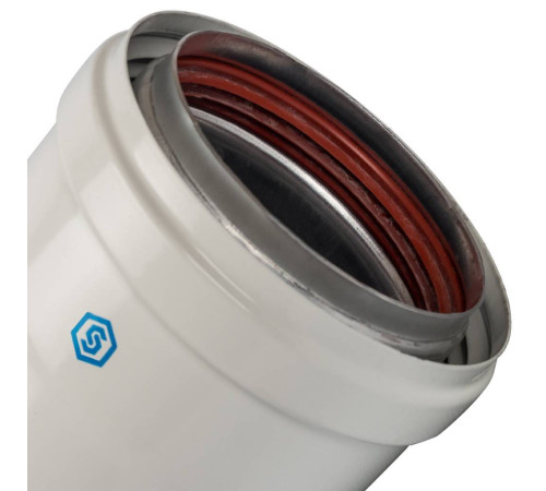 Труба дымохода STOUT DN 80 1000 мм утепленная SCA-0080-801000