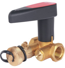 Клапан запорный ручной BROEN Basic DN 15 PN 25 с дренажем 594761
