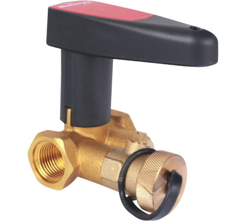 Клапан запорный ручной BROEN Basic DN 15 PN 25 с дренажем 594761