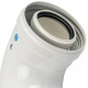 Адаптер конденсационный STOUT 90° DN 60/100 PP-FE с хомутом SCA-8610-230090