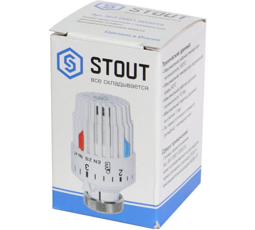 Головка термостатическая STOUT SHT газовая M30x1.5 SHT-0001-003015