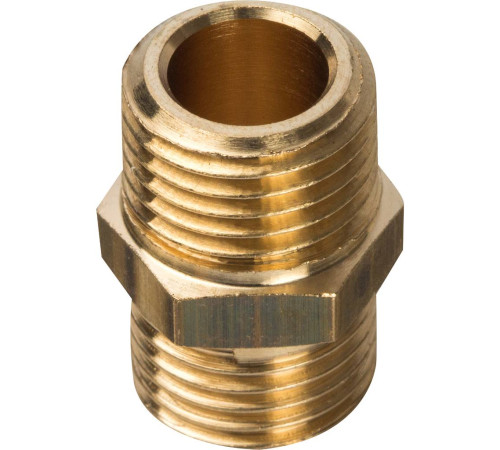 Ниппель STOUT 1/4 НР-НР латунный SFT-0003-001414