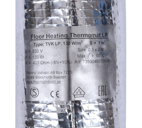 Нагревательный мат Thermo Thermomat TVK-130 LP 1 м² TVK-LP-1