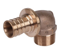 Угольник-переходник REHAU RAUTITAN RX+ 25-R 3/4 наружная резьба бронза 14563501001