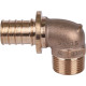 Угольник-переходник REHAU RAUTITAN RX+ 25-R 3/4 наружная резьба бронза 14563501001
